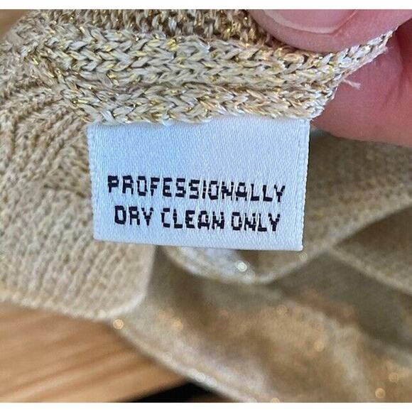 St. John Basics Sweater Tank Top Size Large Women’s Gold - Picture 4 of 6